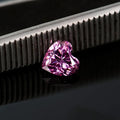 Lemon yellow heart-shaped moissanite stone with size options from 4mm to 11mm for jewellery making