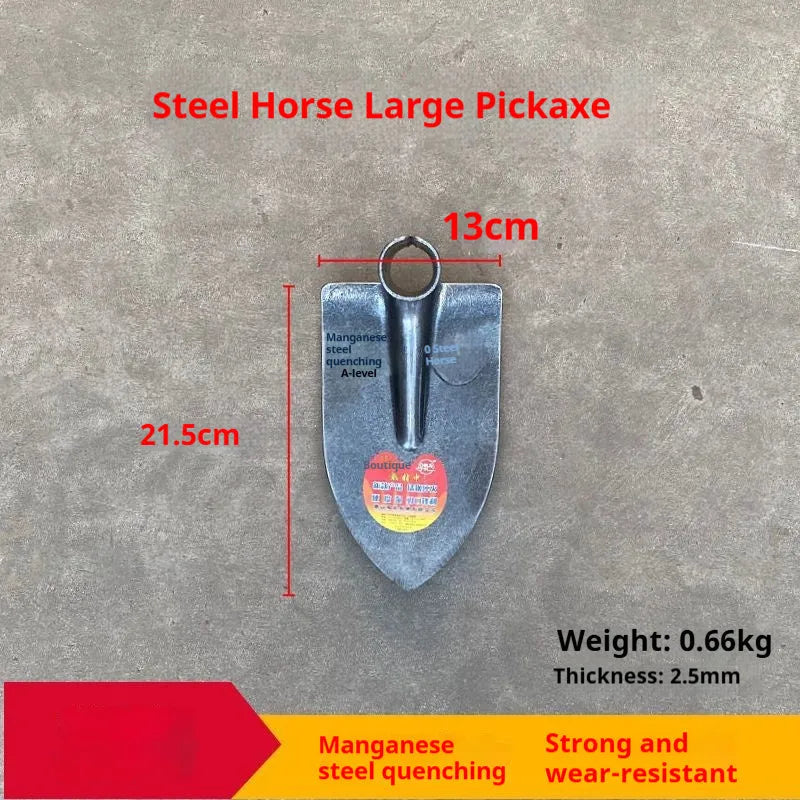 Agricultural point hoe with manganese steel construction for weeding and ploughing