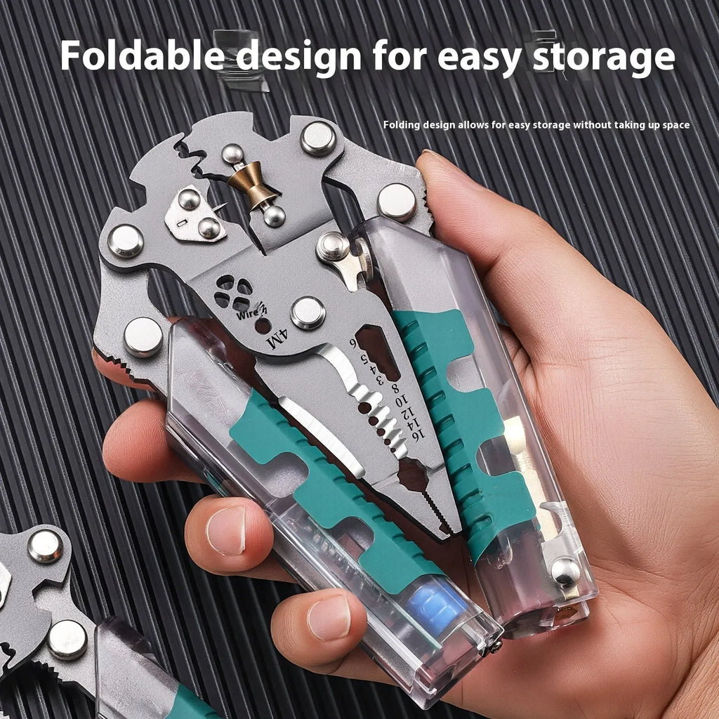 Thickened multi-functional electric pointed pliers wire stripper tool with rust prevention