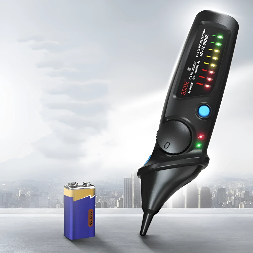 Smart sensor test pencil with round head tip for high-voltage electrical detection