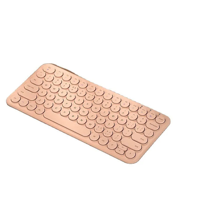 Ultra-thin wireless keyboard and mouse set in black, white or pink with keyboard film