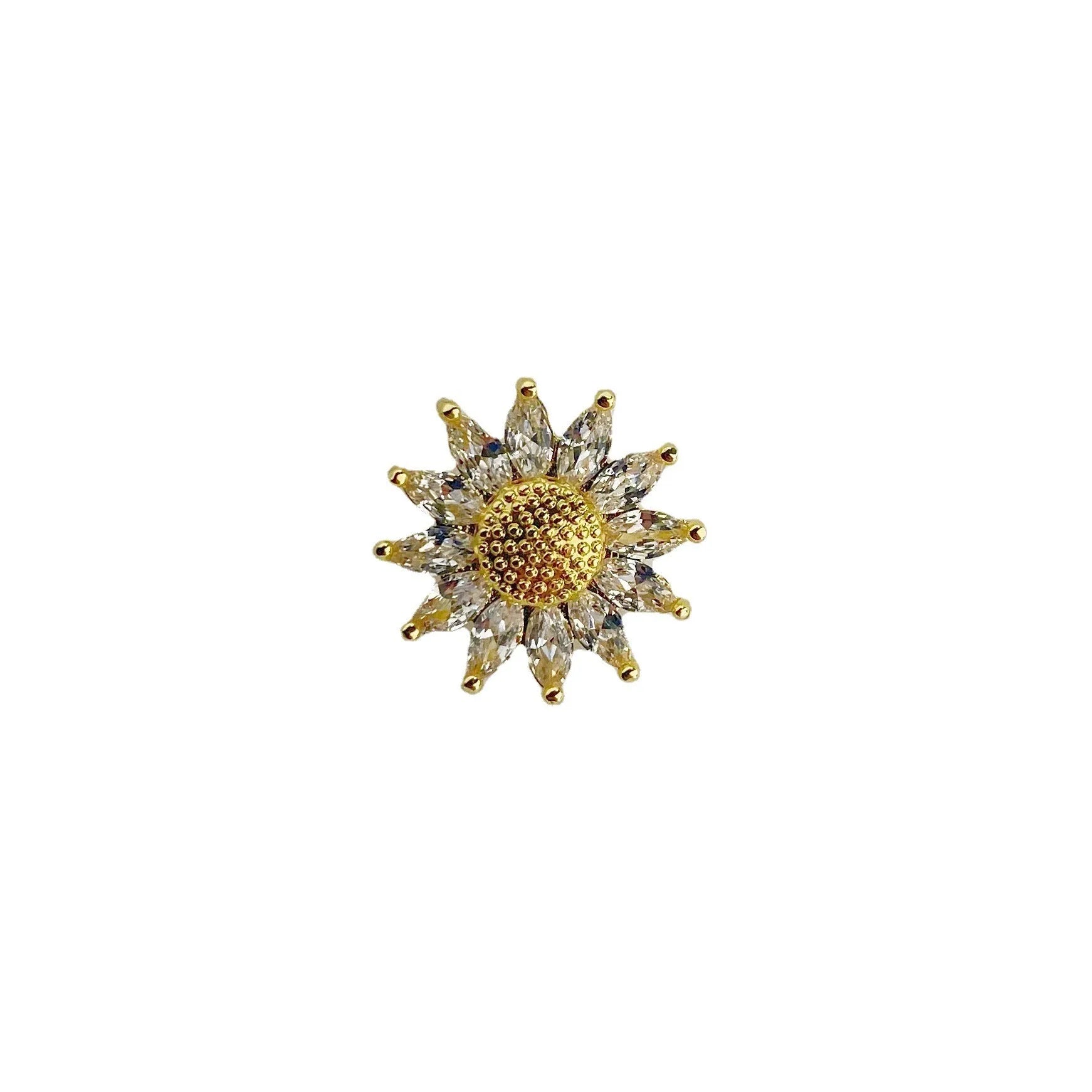 Japanese geometric copper brooch with electroplated finish in choice of six decorative colours for women's clothing
