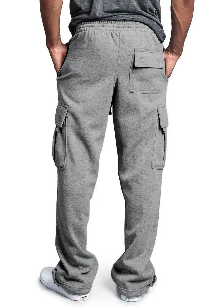 Casual multi-pocket loose straight-leg overalls in polyester broadcloth, black colour, flat front with drawstring waist