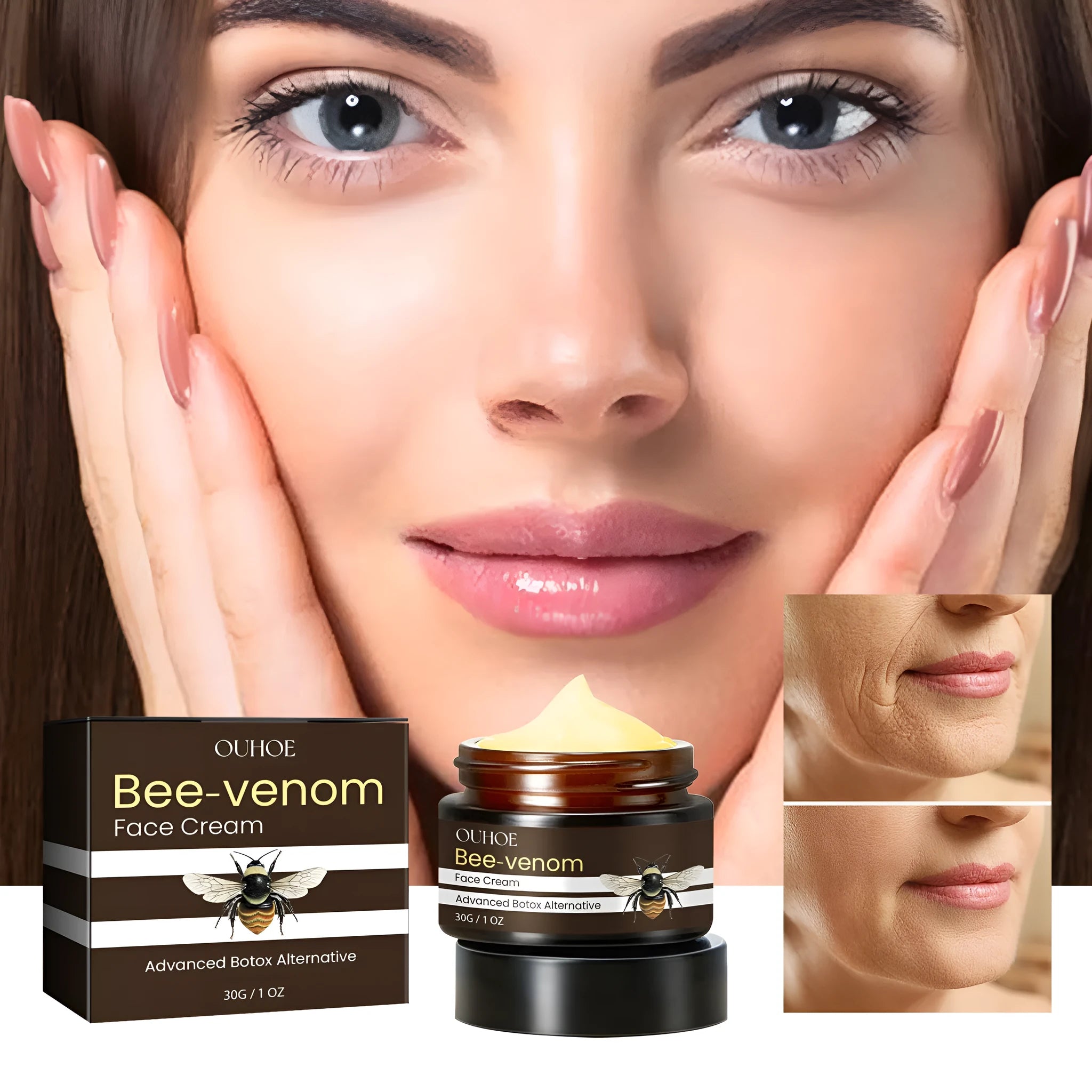OUHOE Bee Firming Cream 30g jar of hydrating nourishing facial treatment cream
