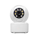 1080p HD home security camera with dual-light panorama monitoring and ceiling mount bracket