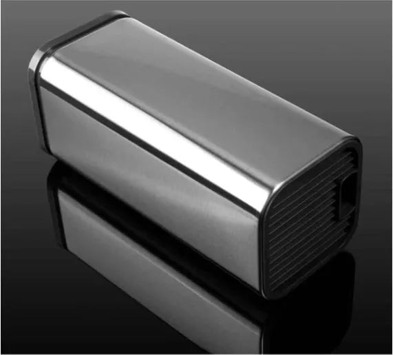 Stainless steel kitchen tool holder with detachable draining base in black and white colours