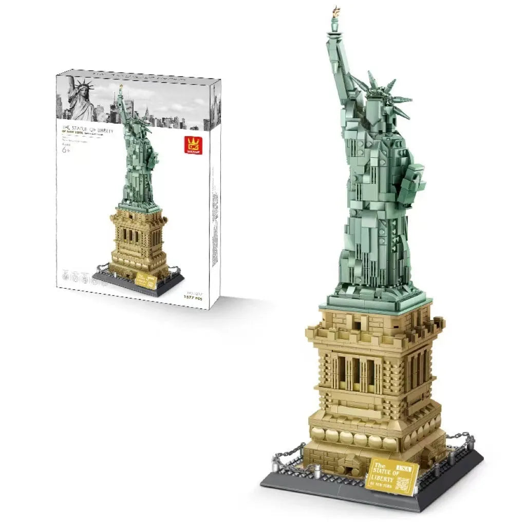 Wange small particle building blocks set with over 800 pieces for world landmark model construction