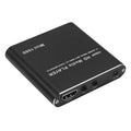 1080p Full HD media player with compact metal housing in black or blue colour