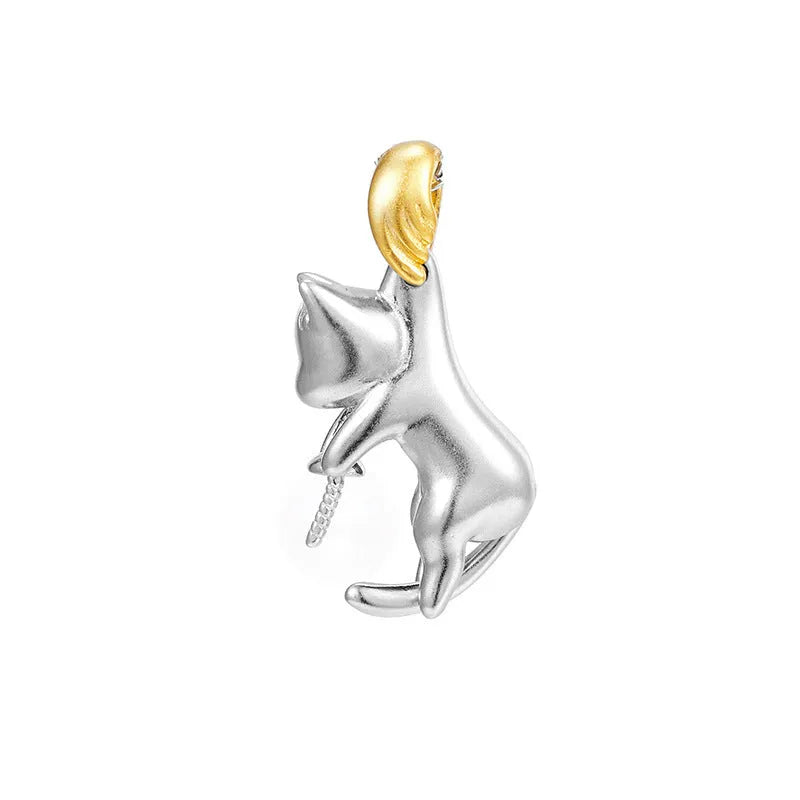925 sterling silver clavicle chain necklace with electroplated finish and optional pearl bead decoration