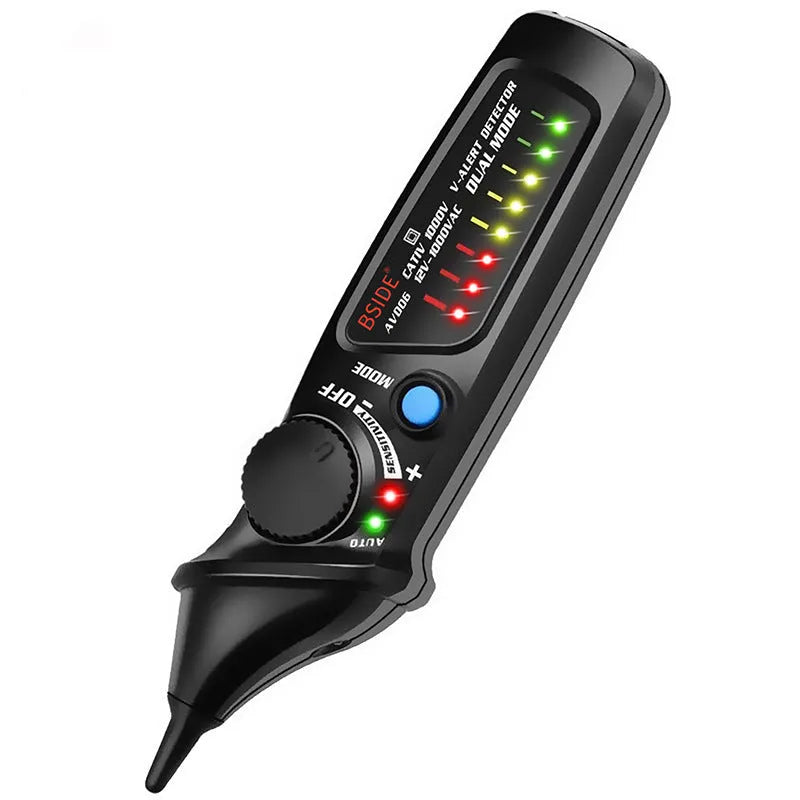 Smart sensor test pencil with round head tip for high-voltage electrical detection