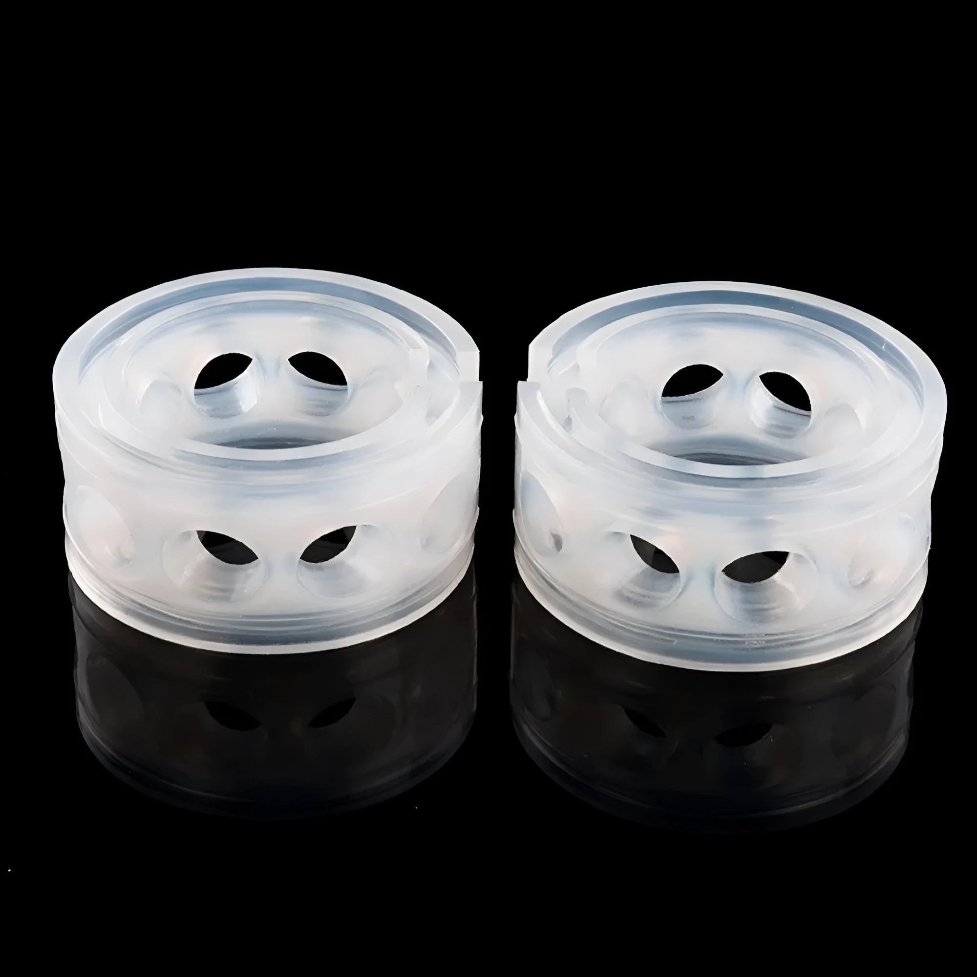 Transparent rubber spring shock absorbers for car suspension with six size options