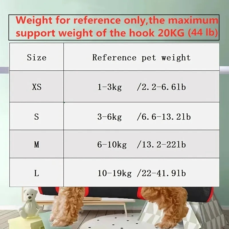 Pet grooming hammock restraint bag for dogs and cats during nail trimming and bathing