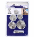 Six circular saw blades and mandrel set for woodworking with high-speed steel construction