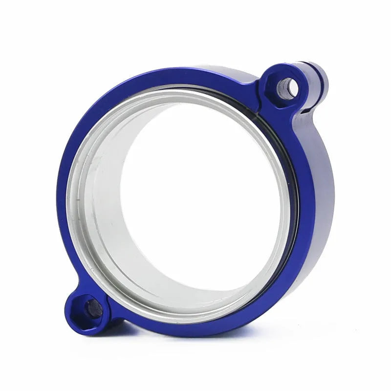 Aluminium fixed movement clamp for turbine exhaust systems in black, blue, red colours