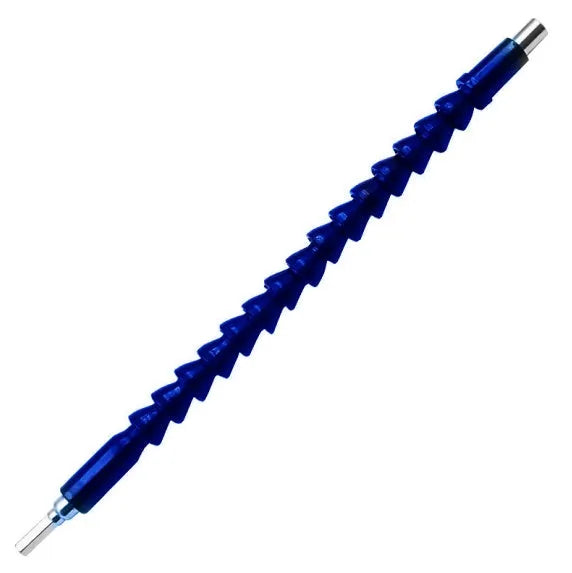 Black flexible cobra drill bit with metal and plastic shaft 295mm long hex shank connector
