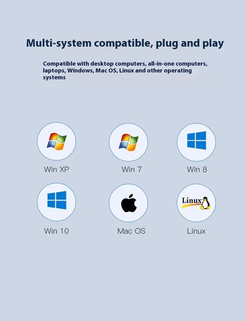 LQT-LH07 7-in-1 USB-C hub with HDMI port, USB-A ports, and SD/TF card reader slots for laptops.