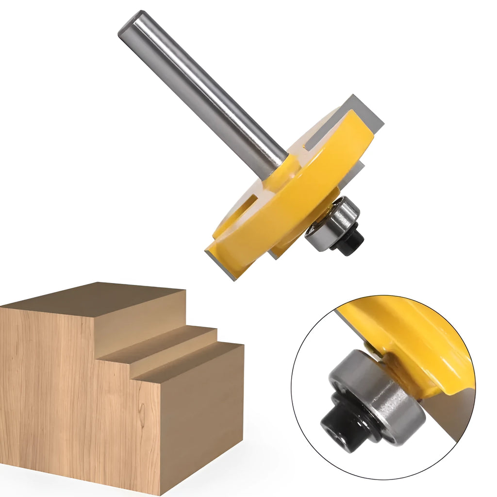 Woodworking cutter tool with carbide blades for door and window frame shaping