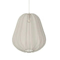Japanese-style net pumpkin ceiling lamp in grey blue with branch design and LED lighting