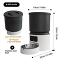 4-litre smart pet feeder with Wi-Fi remote control and video monitoring camera