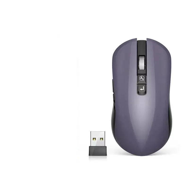 IFLYTEK voice translation wireless gaming mouse with USB receiver on a desk.