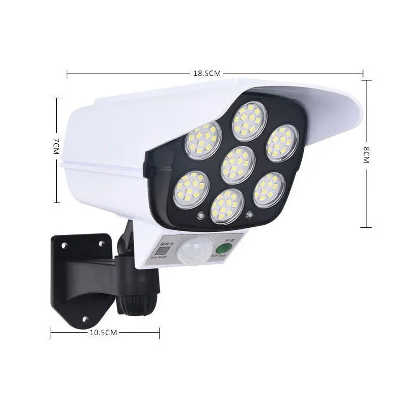 Solar simulation outdoor monitoring light with waterproof induction for courtyard and wall placement