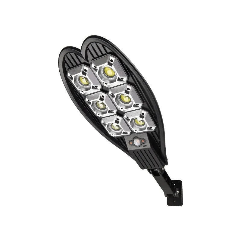Six-eye sword design solar garden lamp with remote control for outdoor pathway lighting