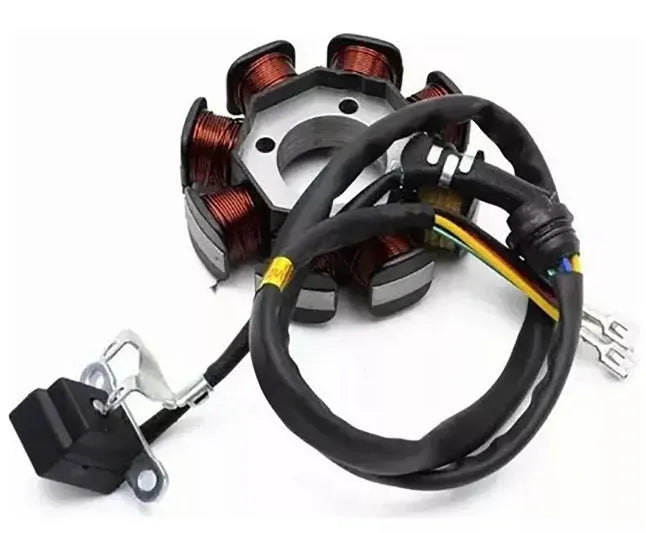 Black stator coil for single cylinder motorcycle magnetic motors model K079-1019