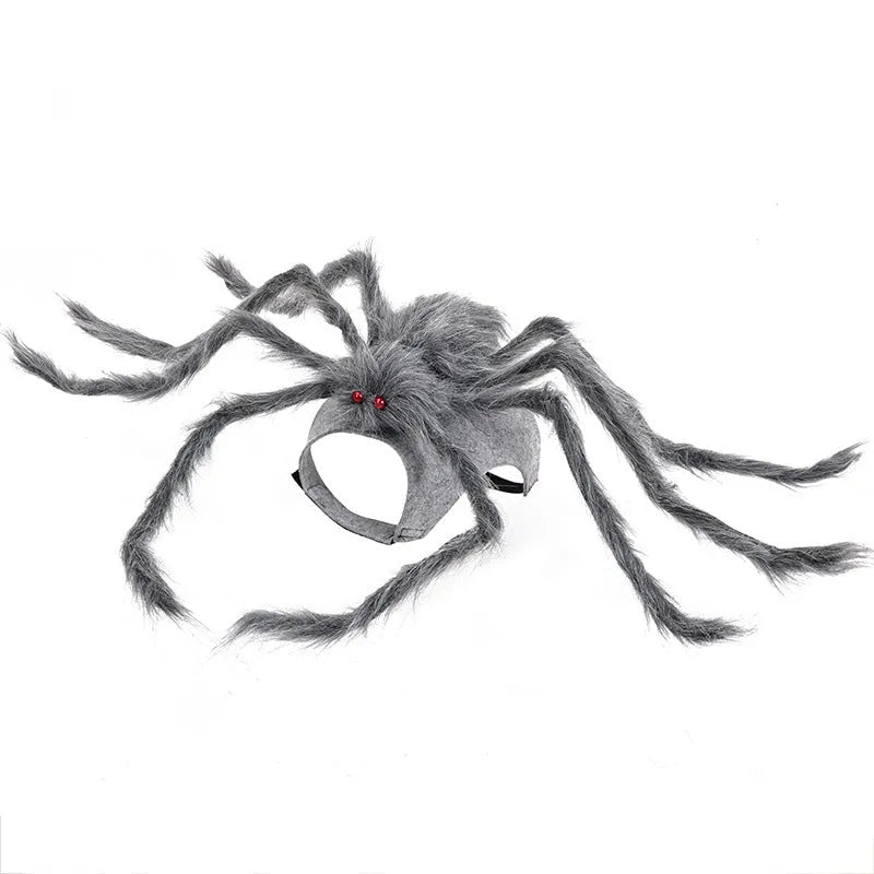 Halloween spider costume for dog or cat with eight legs and full body coverage