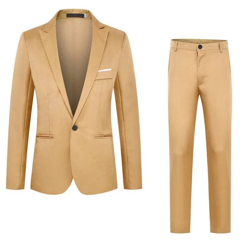 Men's loose fit wedding suit jacket in acetate fibre available in eight colours with Asian sizing