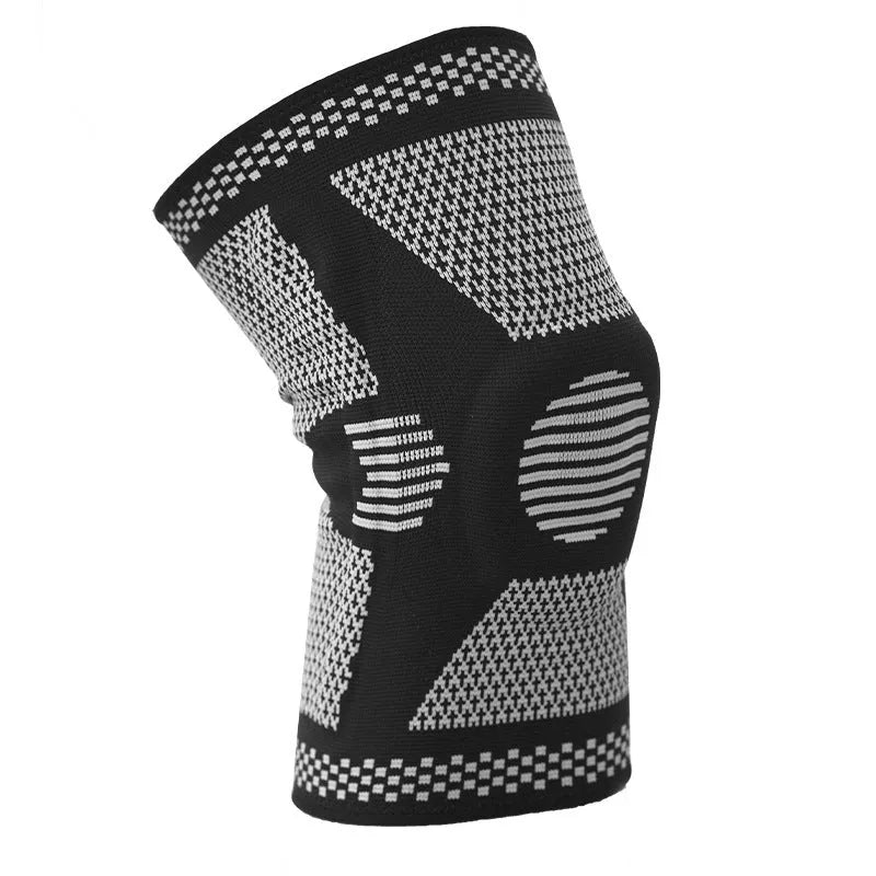 Silicone spring knee pads for sports fitness in blue, green, orange or white colours