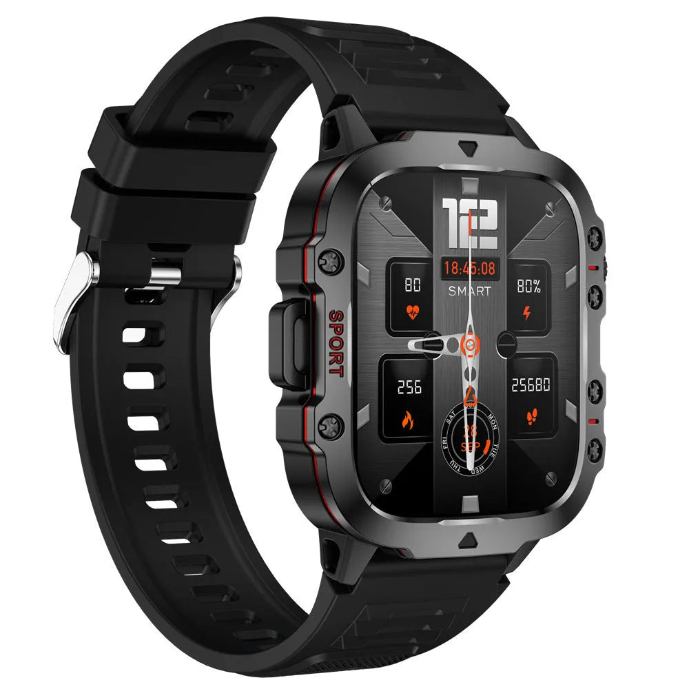 QX11 Smart Bluetooth Watch with TFT screen and zinc alloy case on a wrist.