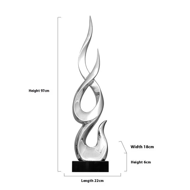 Festival high-rise decoration ornament in resin and plastic showing bright gold finish and modern simplicity style