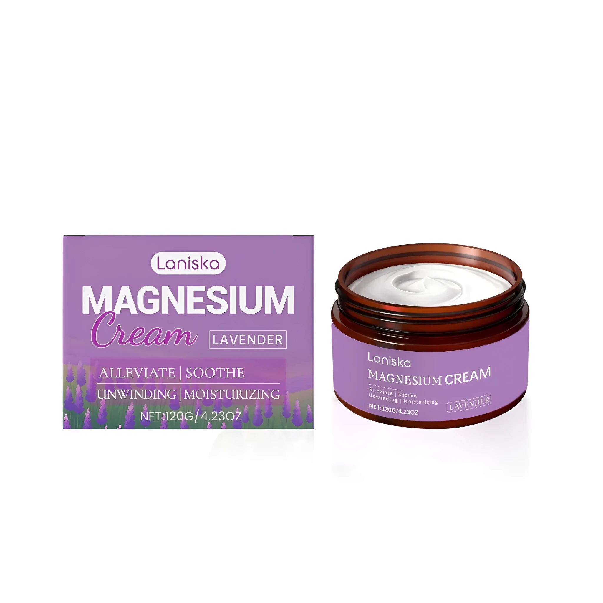 Soothing Local Magnesium Cream 120g jar with magnesium chloride and botanical extracts