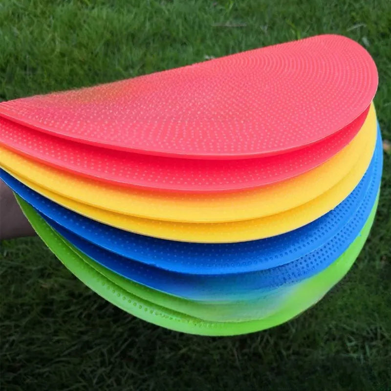 Soft TPE football training target disc in multiple colours with 23cm diameter