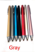 Fine tip metal stylus for tablet and phone drawing in black, silver, red, blue, gold, pink, or grey.