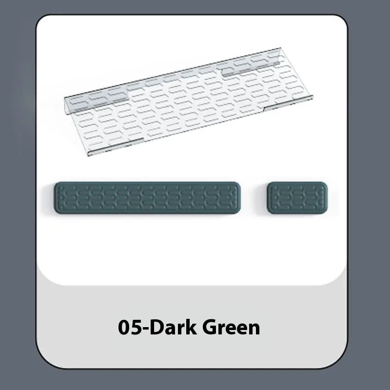 Double-sided memory foam wrist pad for keyboard and mouse in multiple colour options
