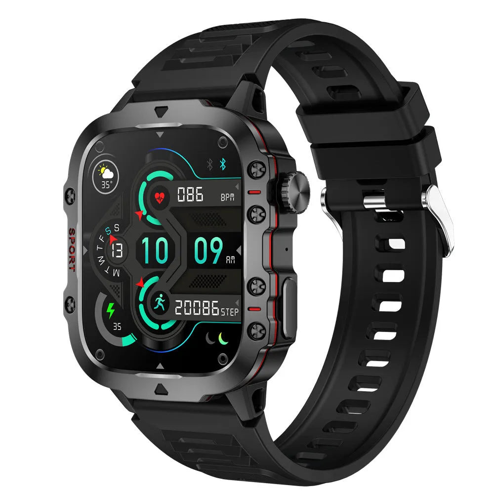 QX11 Smart Bluetooth Watch with TFT screen and zinc alloy case on a wrist.