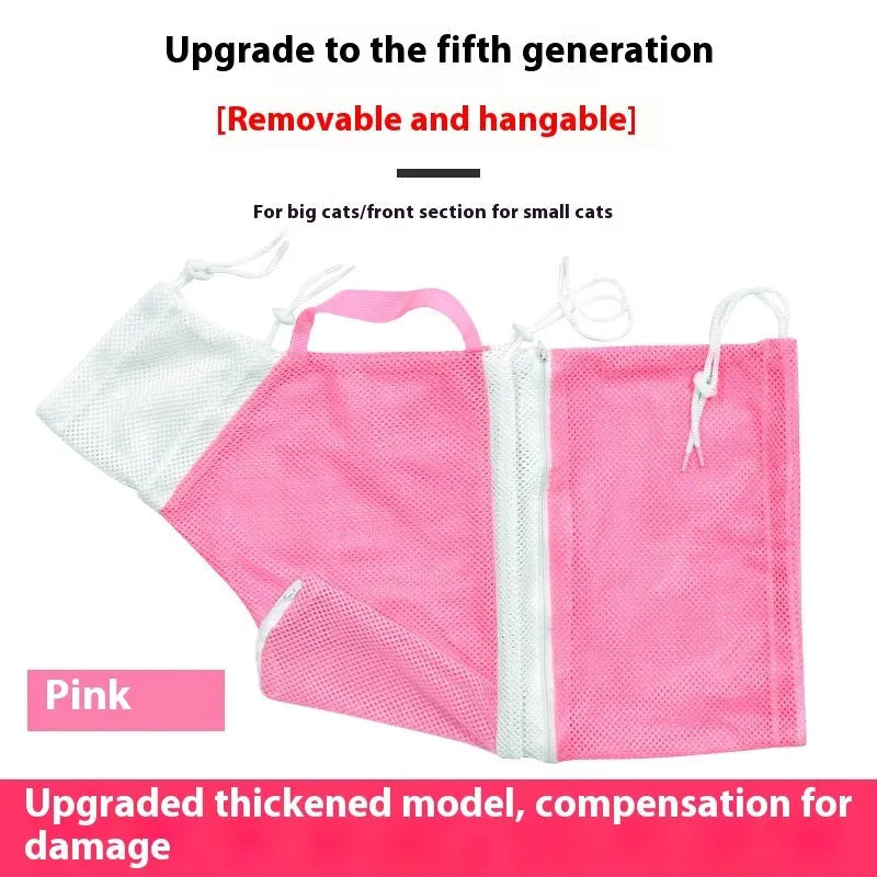 5th generation cat grooming bag in detachable design with scratch-resistant material for pet grooming