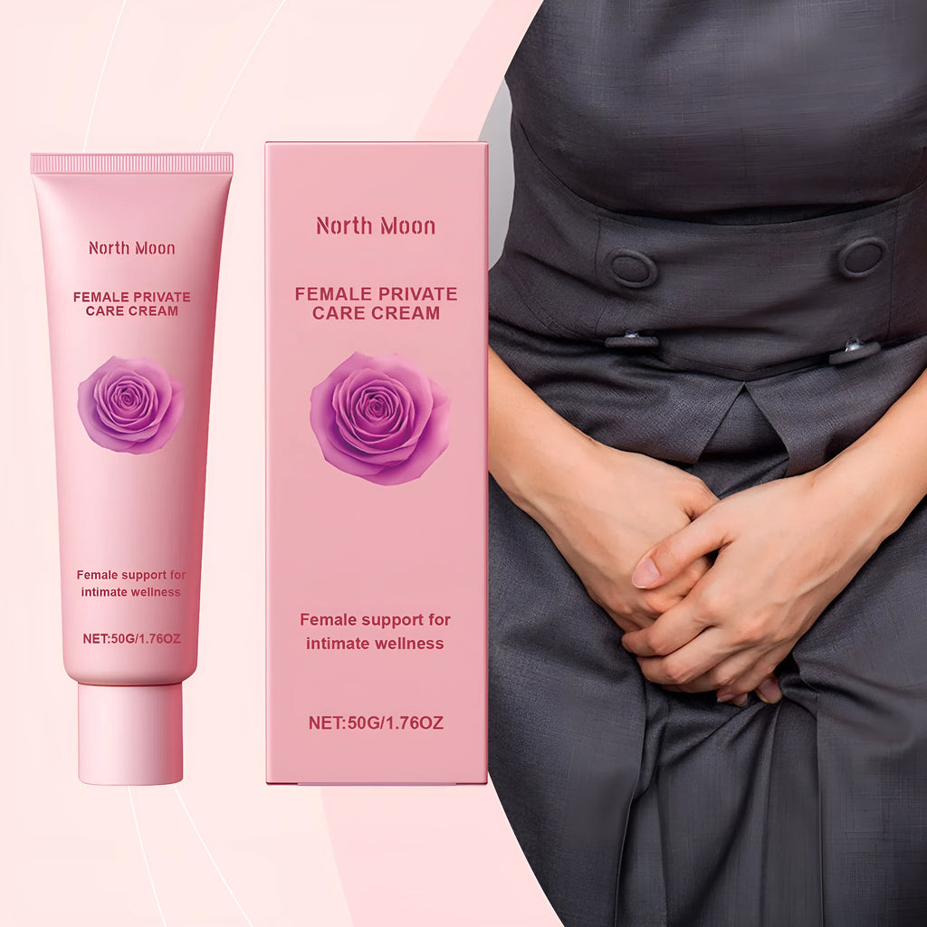 50g jar of moisturising cream with rose and peppermint extracts for dry skin relief