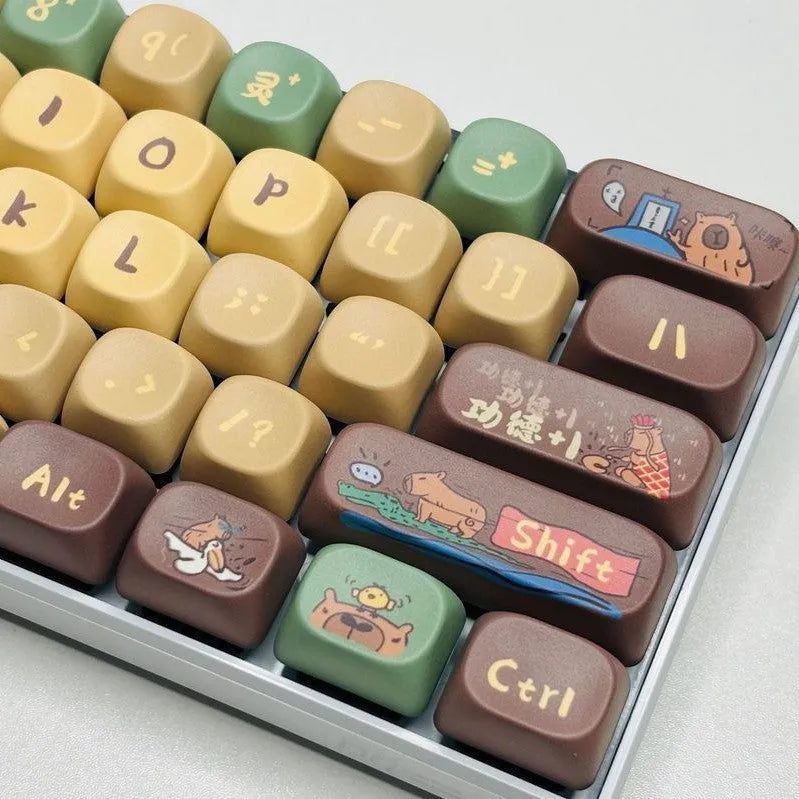 Capabala 130 key MOA profile mechanical keyboard keycap set in ABS material