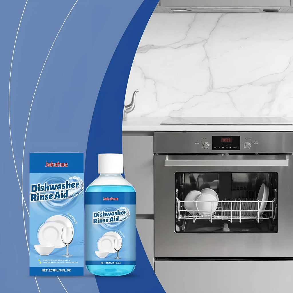 237mL dishwasher cleaner aid bottle for removing stains and oil from plates and kitchenware