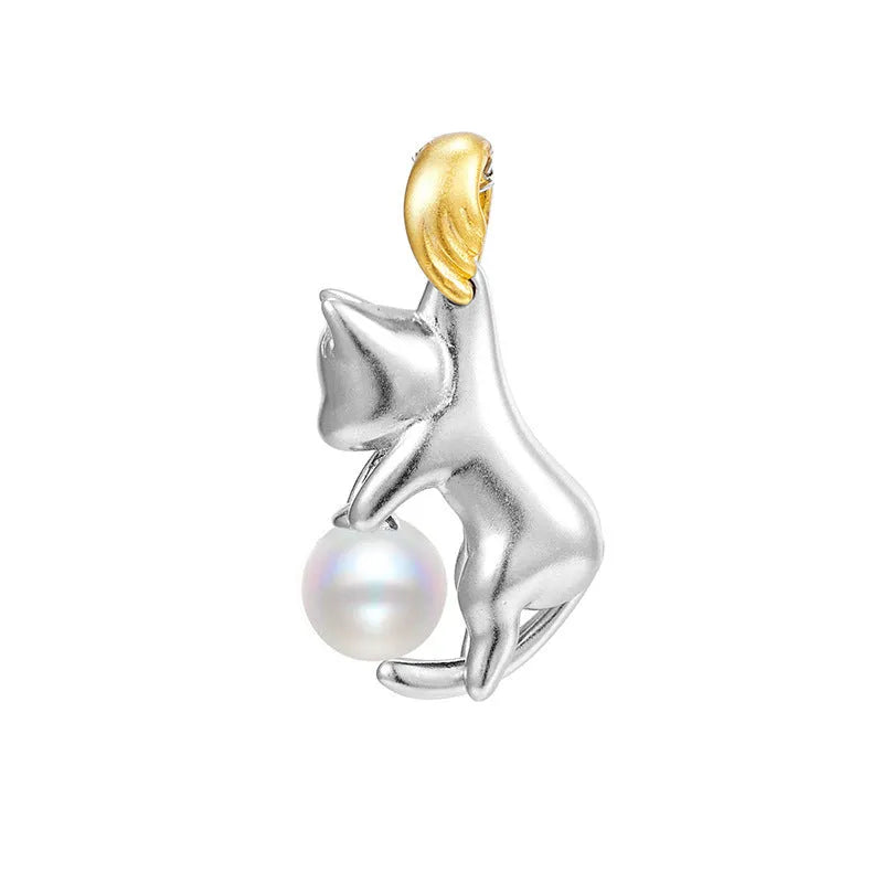 925 sterling silver clavicle chain necklace with electroplated finish and optional pearl bead decoration