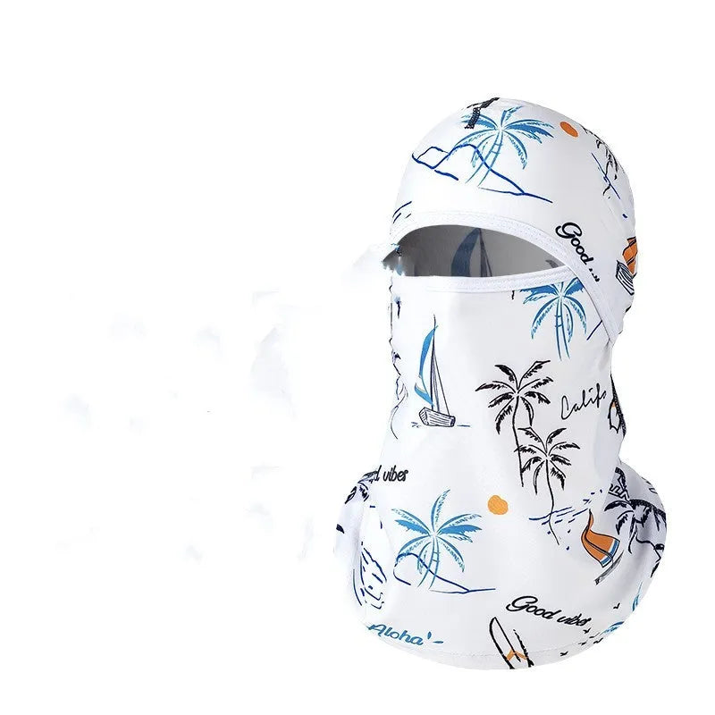 Cotton motorcycle riding head cover with dome cap design and included gloves for autumn winter travel protection