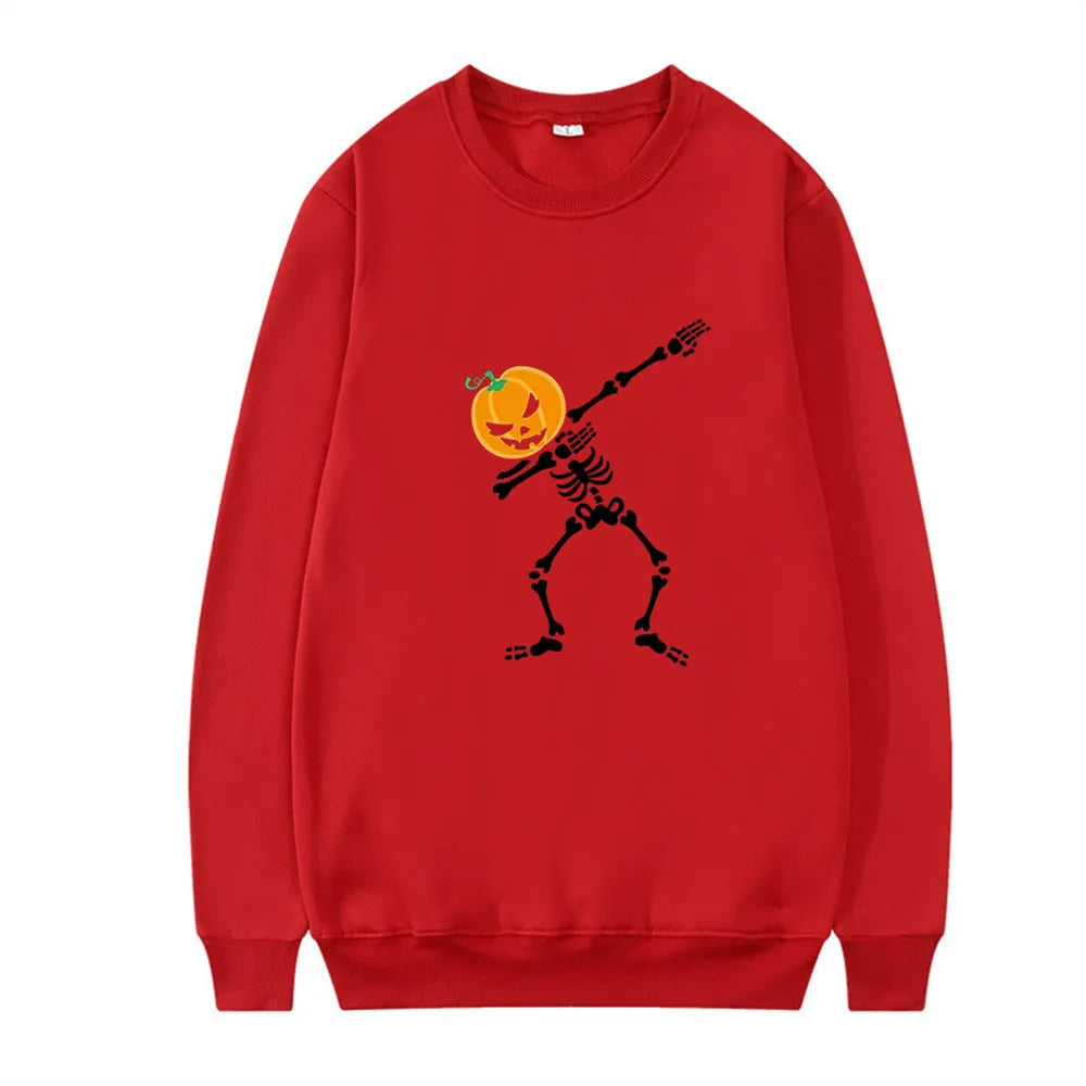Women's printed crew neck casual top in polyester fibre with long sleeves available in multiple colours