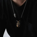 Handmade metal alloy mechanical heart shaped pendant necklace and keychain steampunk style