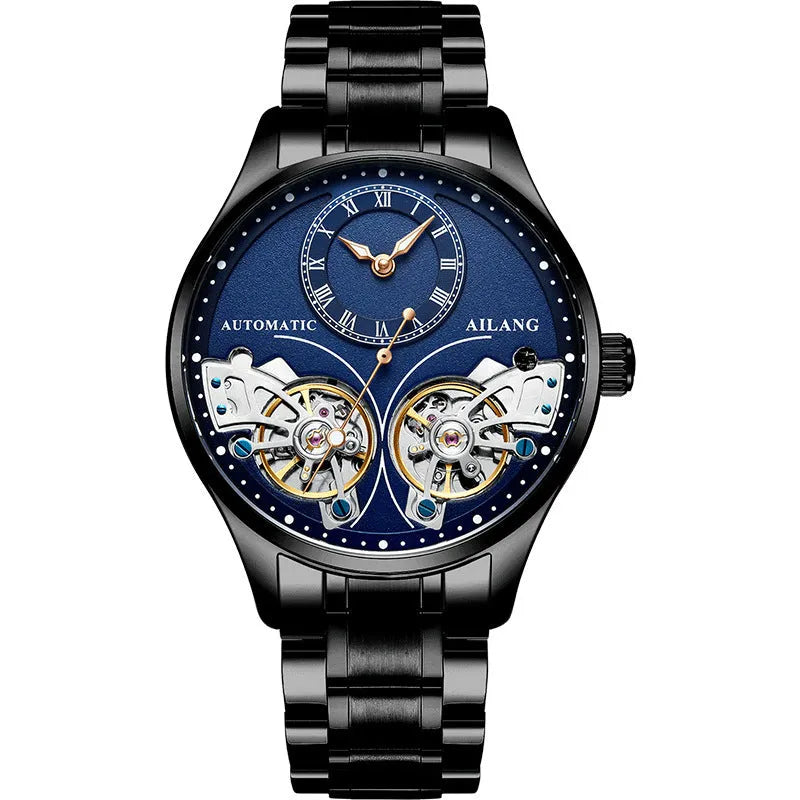 Seiko automatic men's watch with tourbillon and moon phase on titanium case