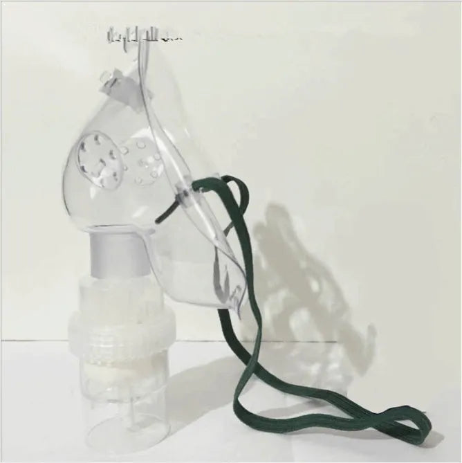 Clear silicone mask aid insert for disposable face masks on white background
