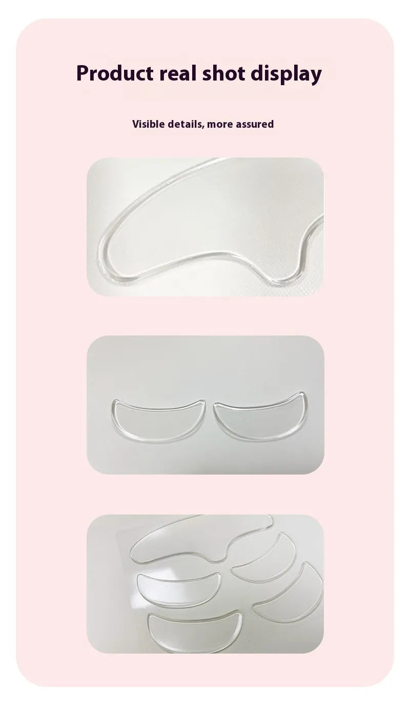Silicone anti-wrinkle face stickers 5-piece set for facial skincare