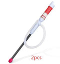 Blue manual siphon pump for fuel transfer with PP plastic construction
