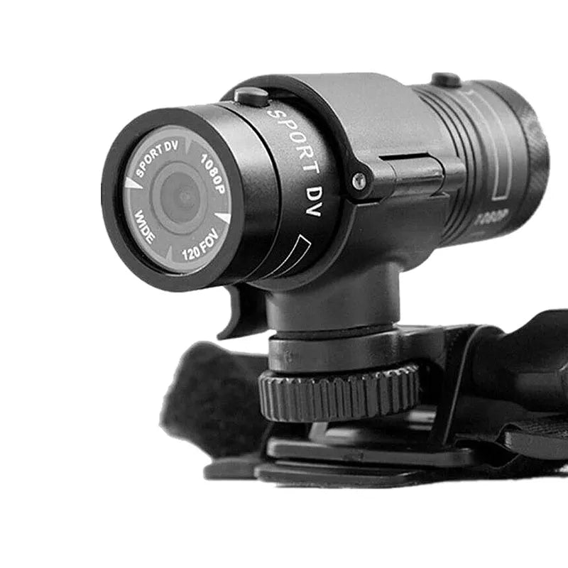 IP6 Sports Camera in Black with 120 degree wide angle lens and waterproof aluminium alloy shell